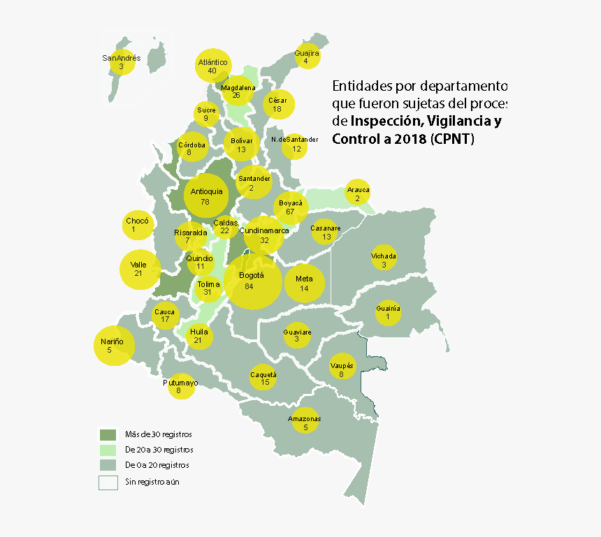 Mapa Colombia Ivc Septiembre2018 - Invest Colombia, HD Png Download, Free Download