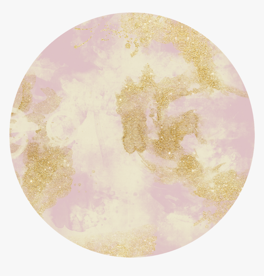 Pink Glitter Gold Background Texture Circle Ftestickers - Circle, HD Png Download, Free Download