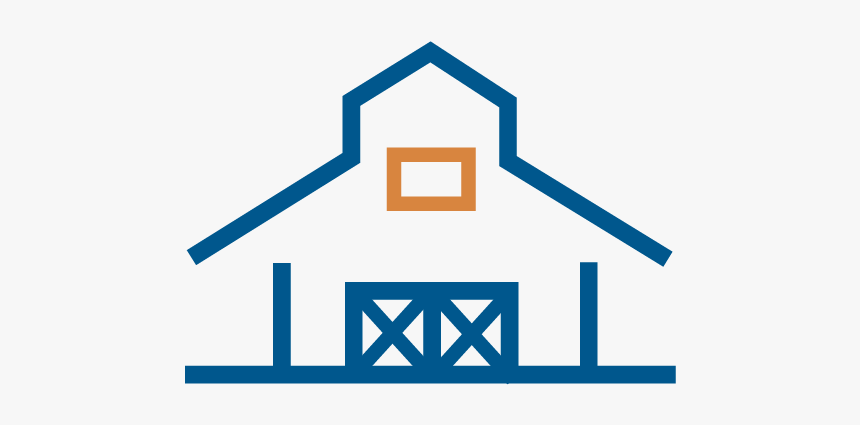 Icons Barn Blue, HD Png Download, Free Download