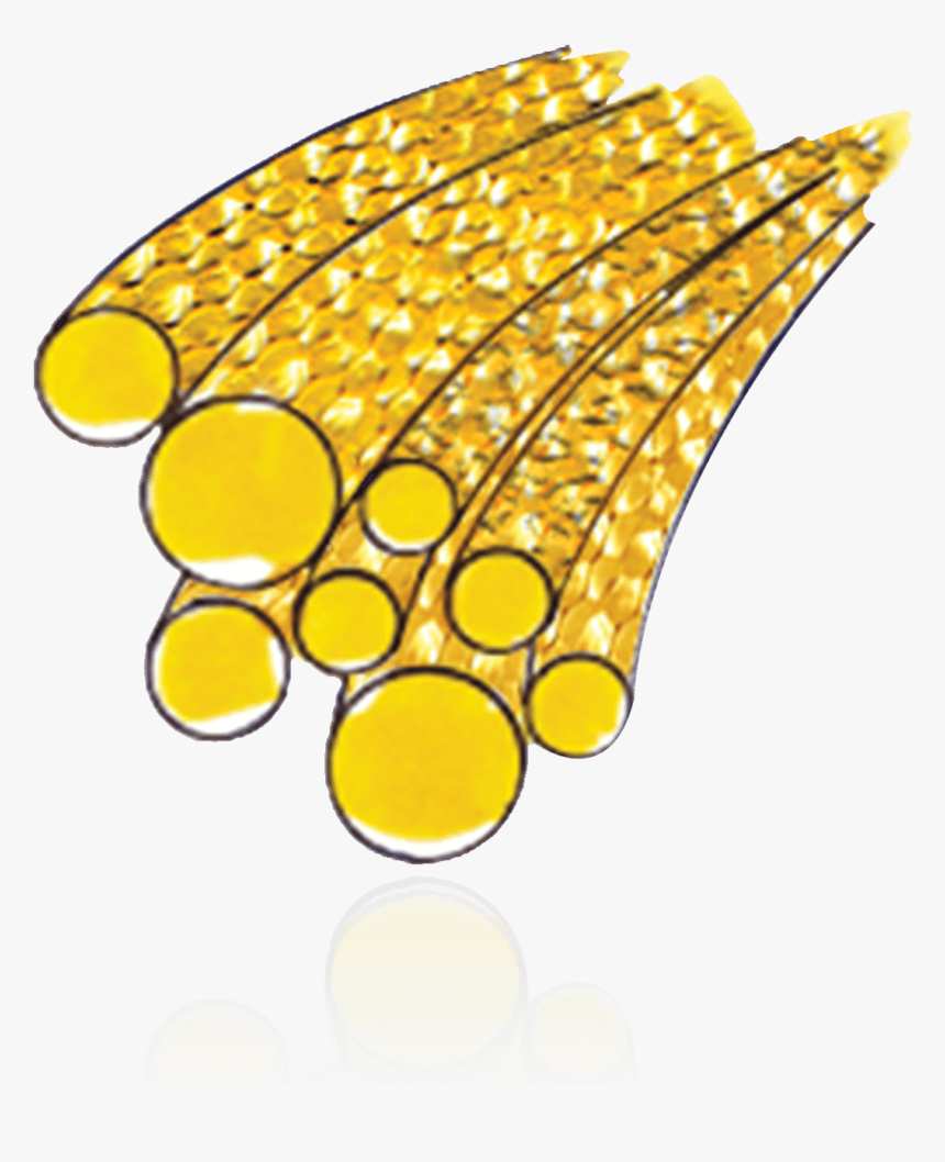 Yellow Gold-filled Round Glitter Wire - Circle, HD Png Download, Free Download