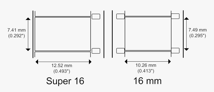 Super 16 Film Size, HD Png Download, Free Download