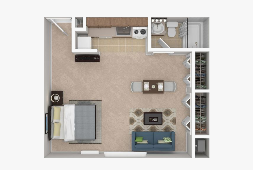 Cricklewood Studio - Floor Plan, HD Png Download, Free Download