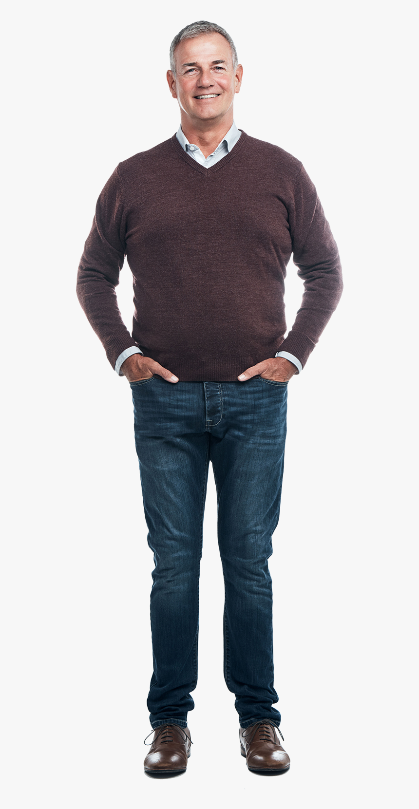 Person In Blue Jumper With Arms Folded - Person Arms Folded Png, Transparent Png, Free Download