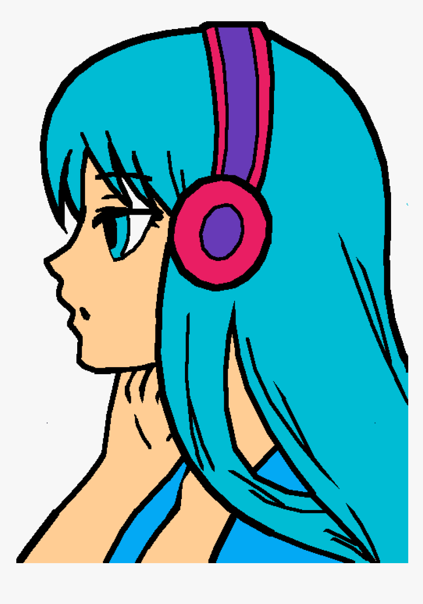 Anime Drawing Easy With Color, HD Png Download, Free Download