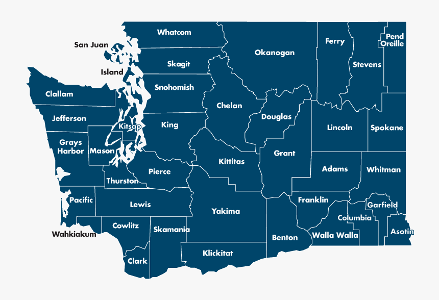 Oak Harbor Wa Census Data - Map Washington State Png, Transparent Png, Free Download