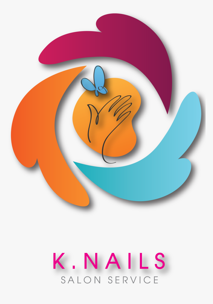 Transparent Manicure And Pedicure Clipart - K Nail Salon Logo, HD Png Download, Free Download