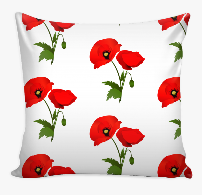 Red Poppy Pillow Cover - Cushion, HD Png Download, Free Download