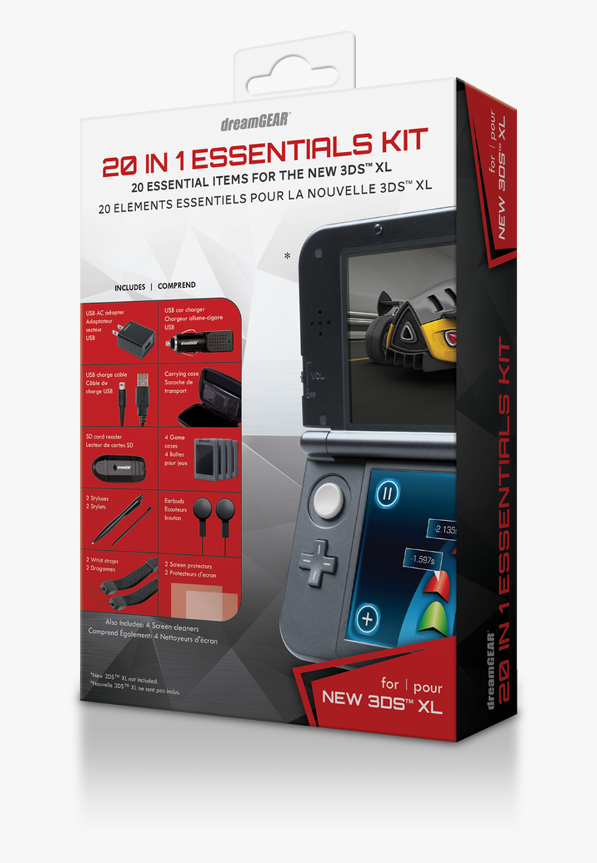 Nintendo New 3ds Xl 20 In 1 Essentials Kit, HD Png Download, Free Download