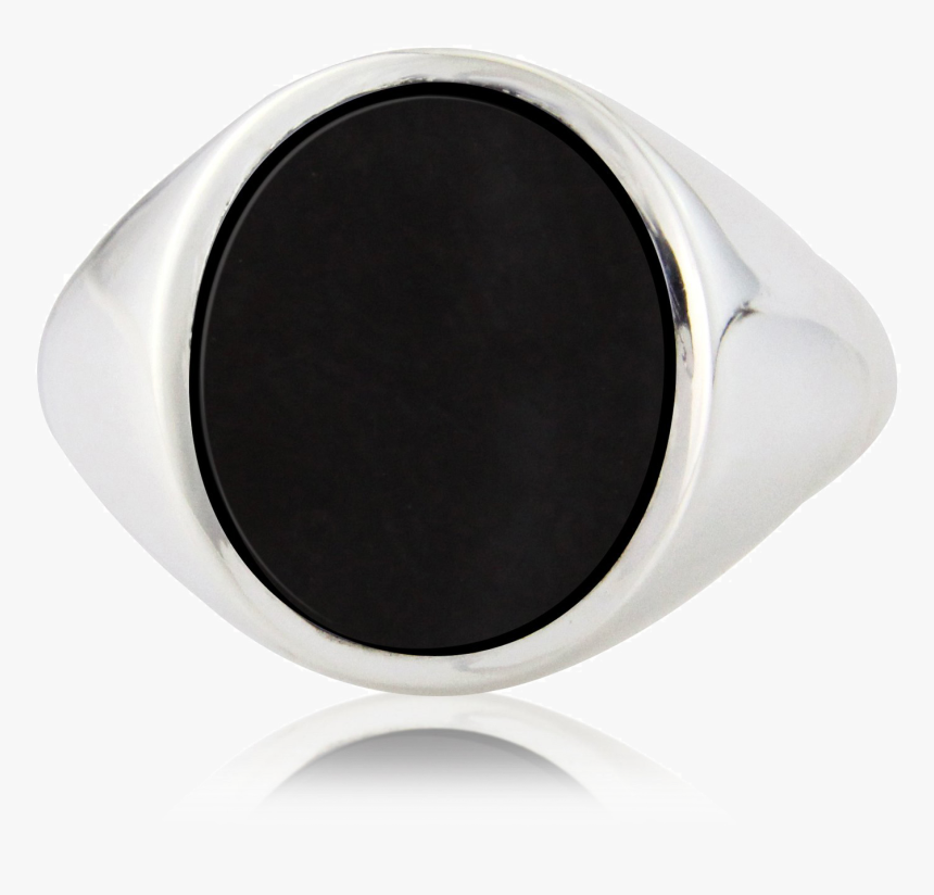 Stone Set Oval Signet Ring - Titanium Ring, HD Png Download, Free Download