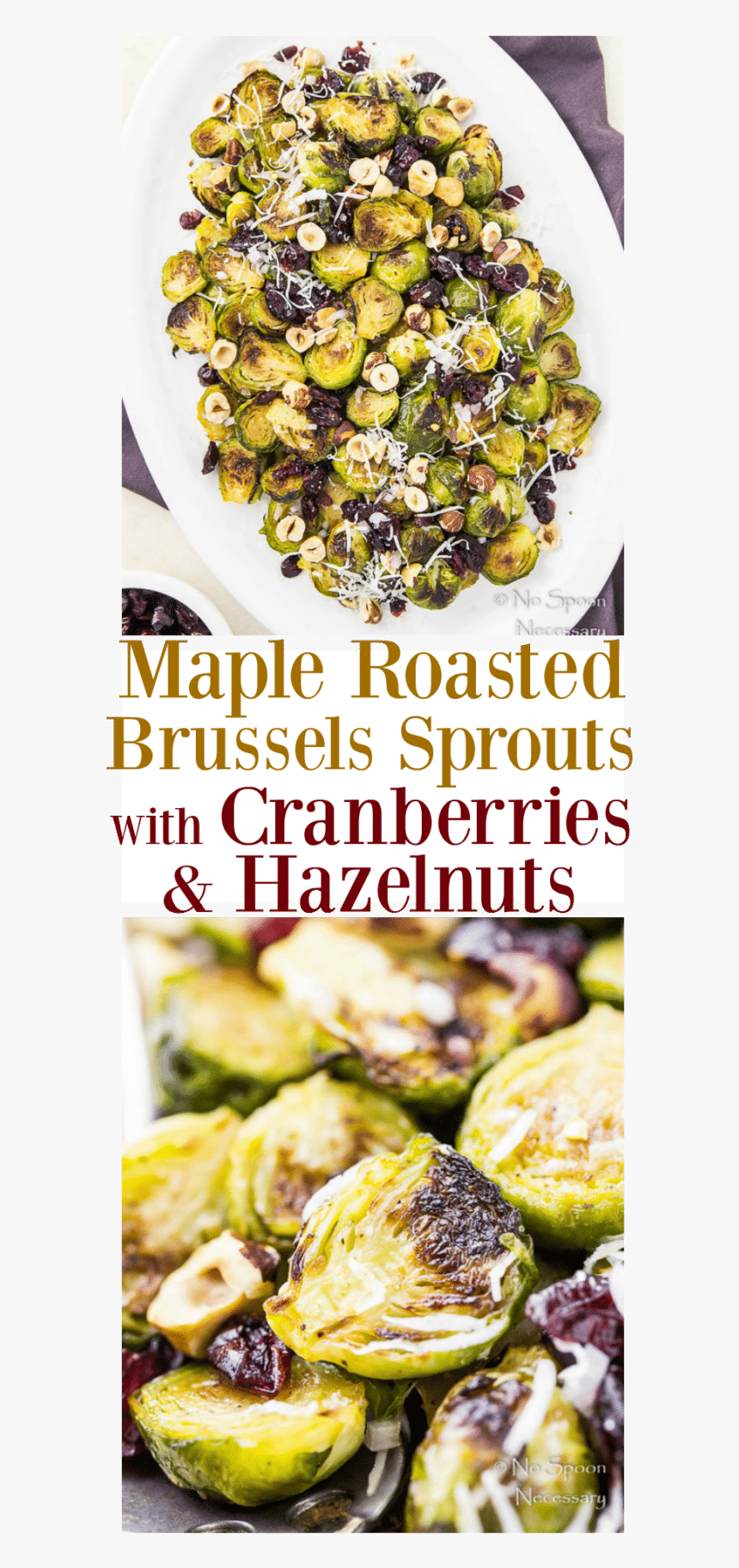 Maple Roasted Brussels Sprouts With Cranberries & Hazelnuts - Brussels Sprout, HD Png Download, Free Download