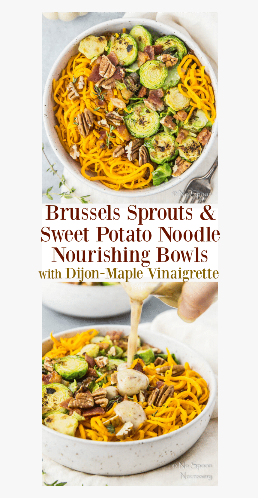 Autumn Brussels Sprouts & Sweet Potato Noodle Nourishing - Lo Mein, HD Png Download, Free Download