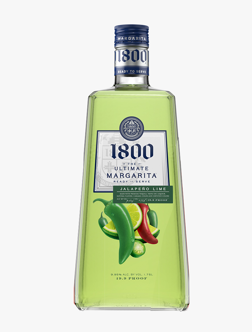 1800 Ultimate Margarita Jalapeno Lime, HD Png Download, Free Download