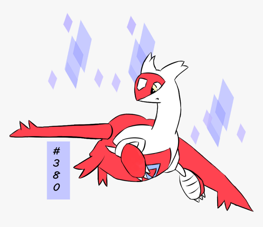 #380 Pokémon Go Latias Red Cartoon Vertebrate Fictional - Cartoon, HD Png Download, Free Download