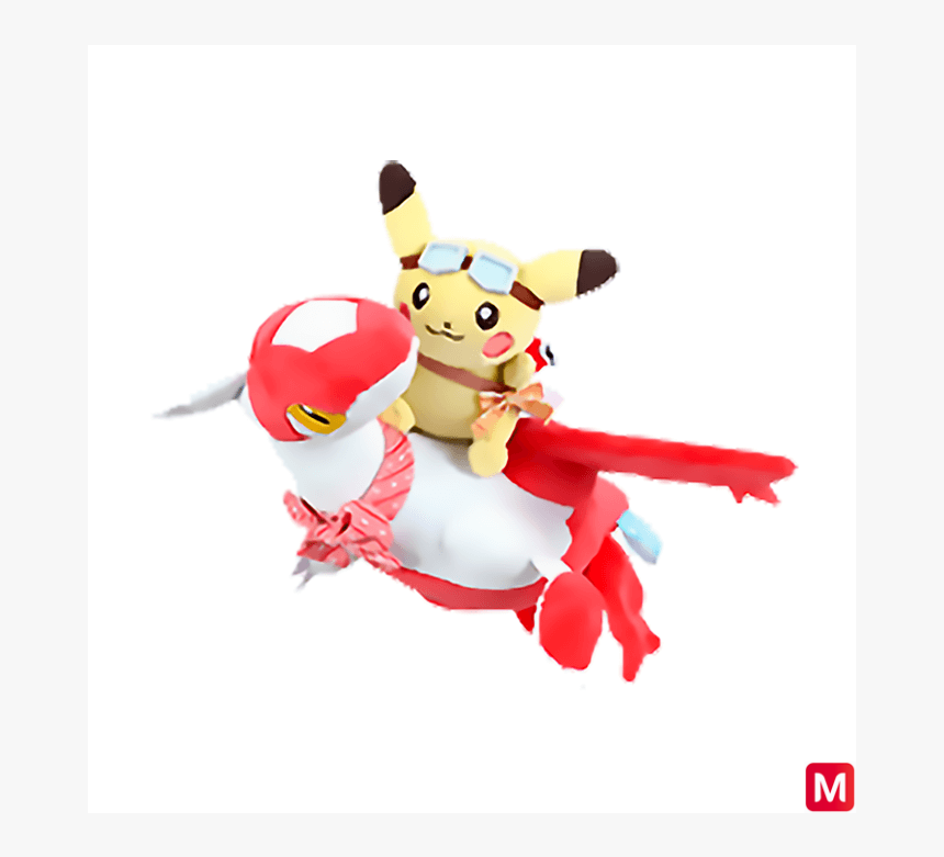 Pikachu On Latias Plush, HD Png Download, Free Download