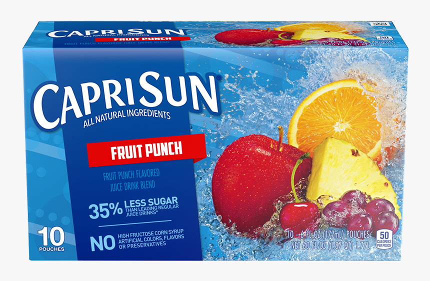 Capri Sun Fruit Punch - Caprisun Fruit Punch, HD Png Download, Free Download