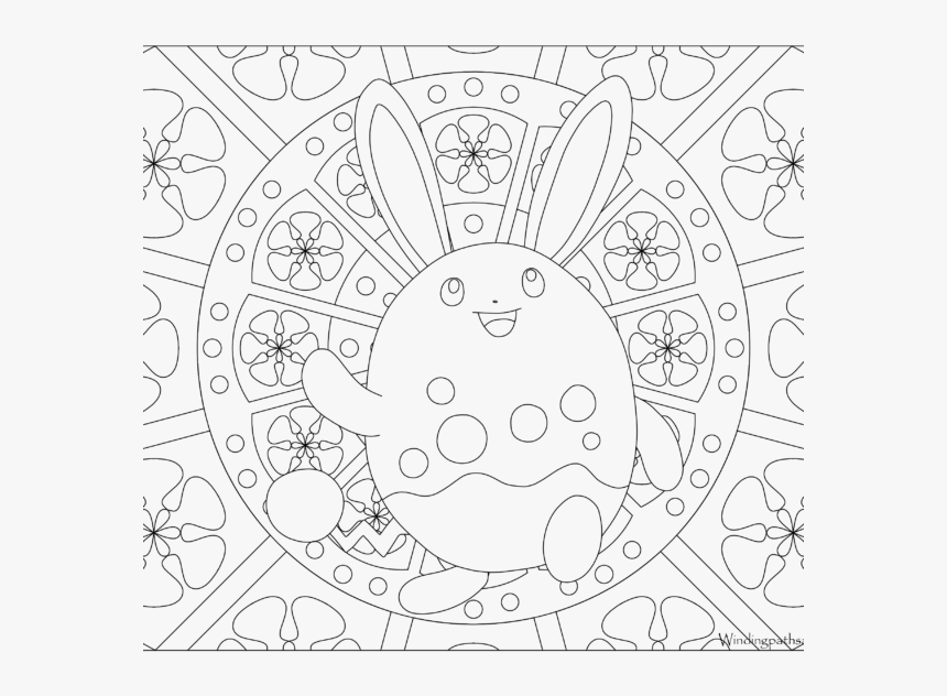 Adult Pokemon Coloring Page Azumarill , Png Download - Butterfree Pokemon Coloring Page, Transparent Png, Free Download