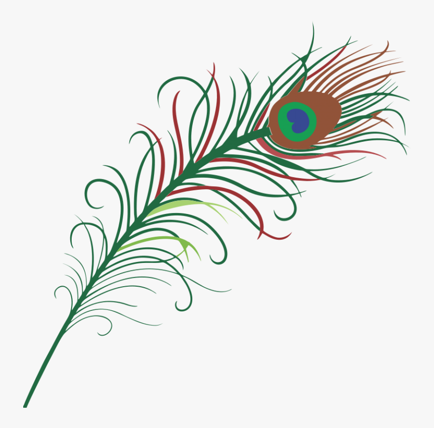 Peacock Feather Clipart This Peacock Feather Clip Art - Transparent Background Peacock Feather Clip Art, HD Png Download, Free Download