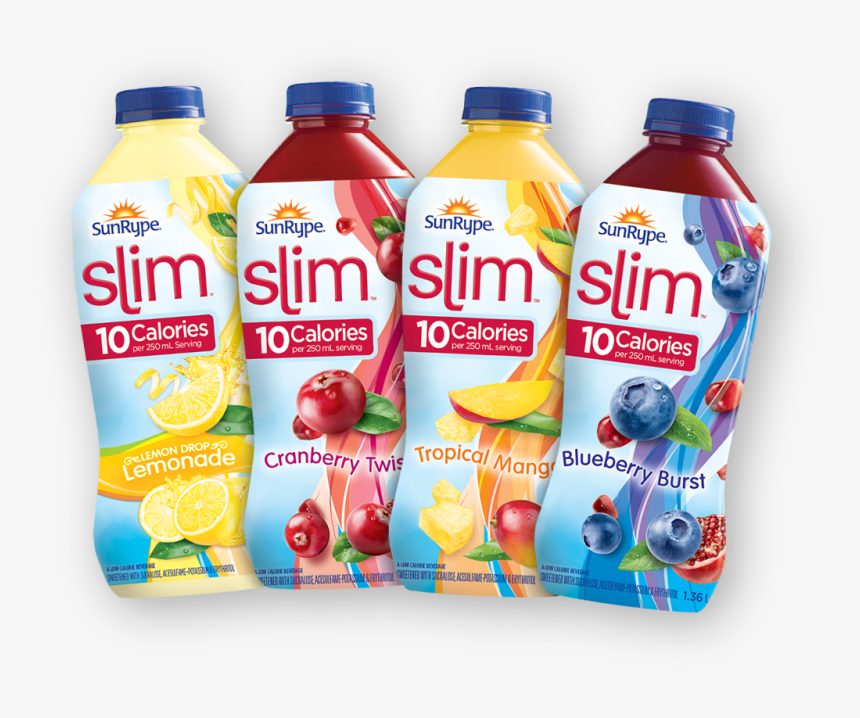 Four Sunrype Slim Drink Products - Juicebox, HD Png Download, Free Download