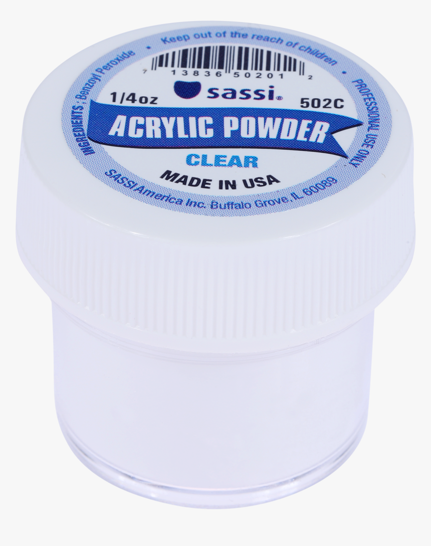 Sassi Acrylic Powder Clear 1/4oz - Baseball Cap, HD Png Download, Free Download