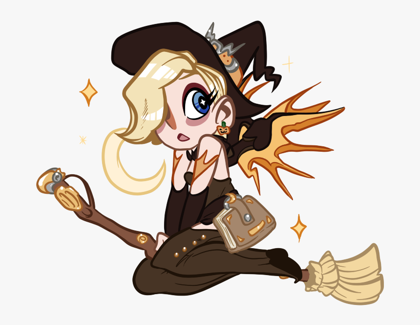 Witch Mercy Fanart Transparent, HD Png Download, Free Download