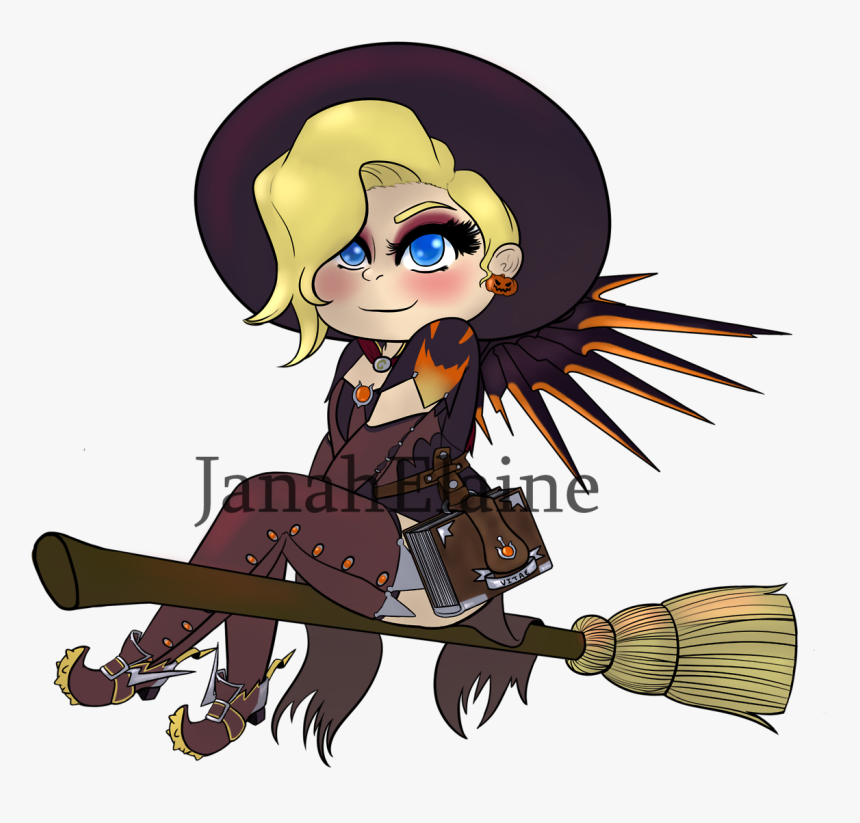 Mercy 
1/6 Of A Youtube Banner Commission I Got Recently - Cartoon, HD Png Download, Free Download