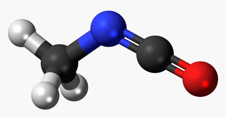 Methyl Isocyanate 3d Ball - Dimethyl Ether Ball And Stick Model, HD Png Download, Free Download