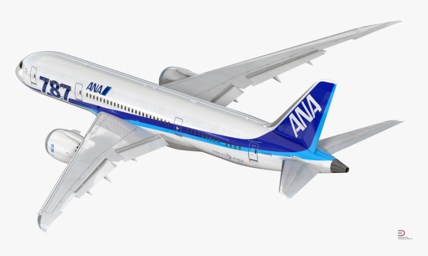 Boeing 787 8 All Nippon Airways Rigged Royalty Free - Ana Airplane Transparent Background, HD Png Download, Free Download