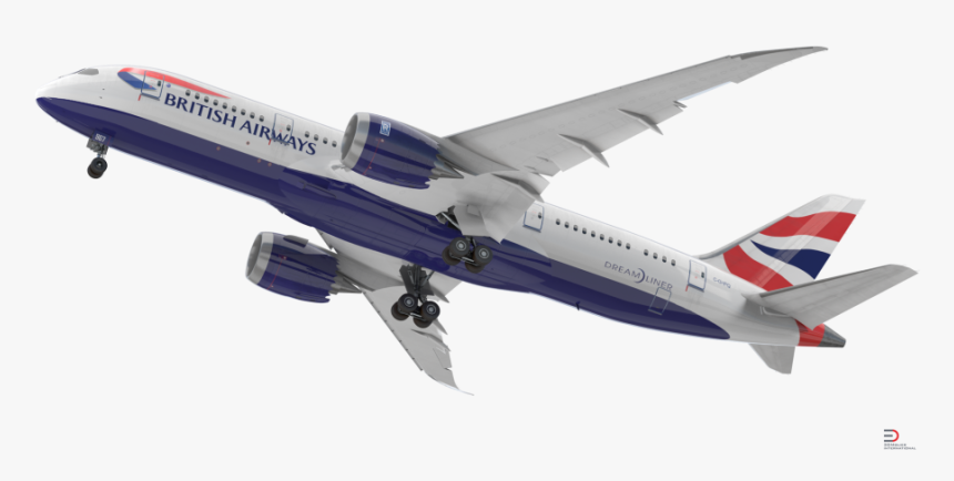 Boeing 787 8 Dreamliner British Airways Rigged Royalty - Boeing 787 9 British Airways Transparent, HD Png Download, Free Download