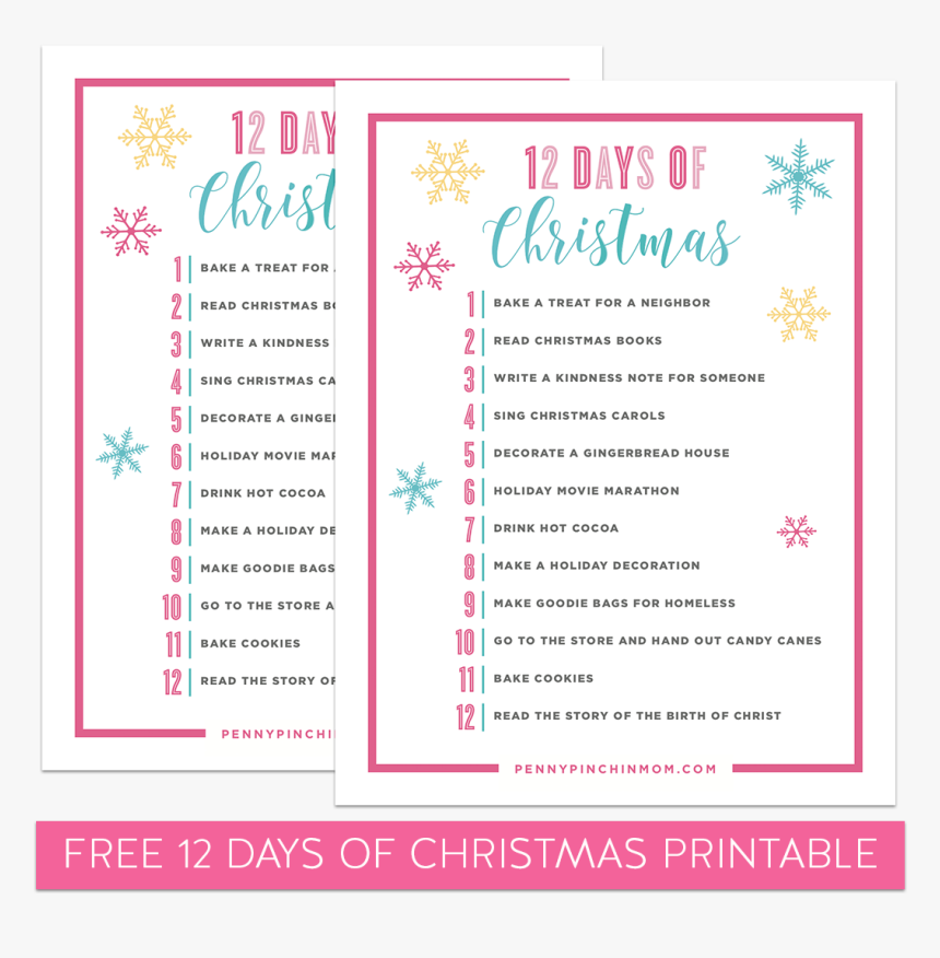 12 Days Of Christmas Ideas, HD Png Download, Free Download