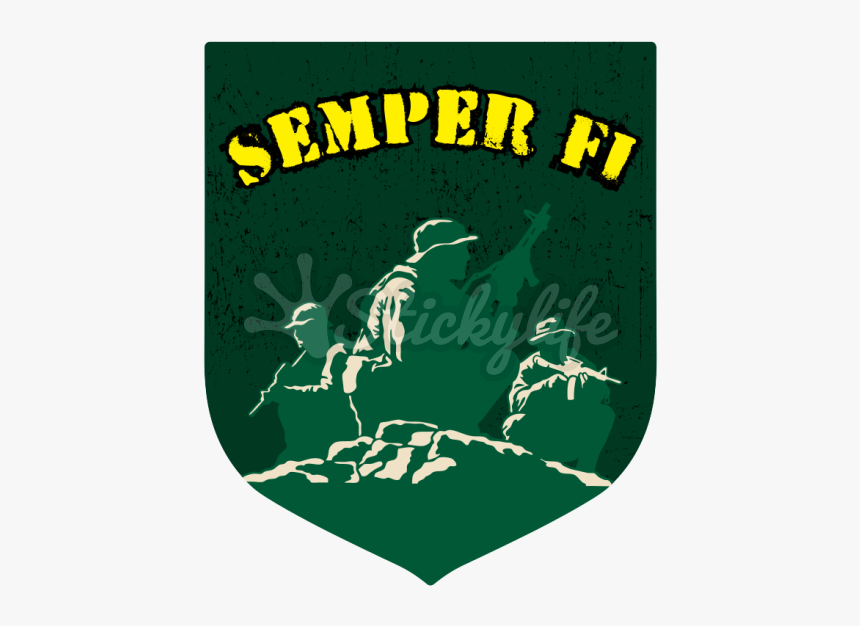 Semper Fi Marines Custom Crest Car Magnet - Illustration, HD Png Download, Free Download