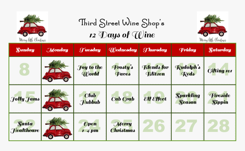 12 Days Of Wine - Family Car, HD Png Download, Free Download