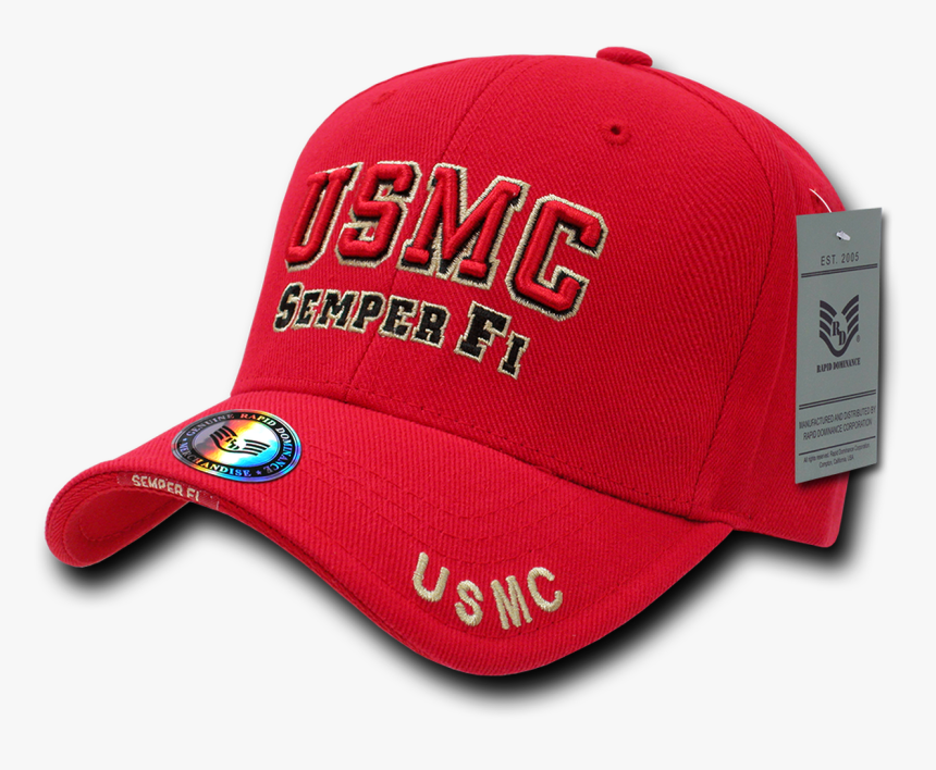 Marines Cap Usmc Semper Fi Red - United States Marine Corps, HD Png Download, Free Download