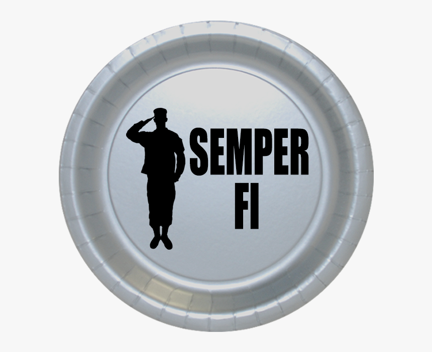Click For Larger Picture Of Semper Fi Dessert Plate - Plate, HD Png Download, Free Download