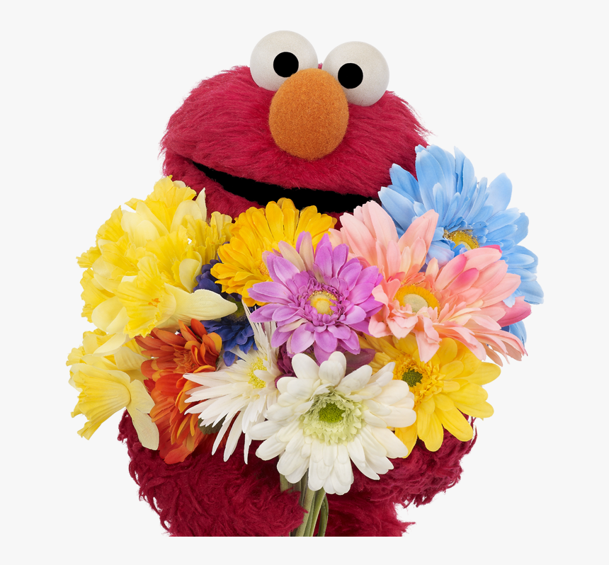 Elmo With Flowers, HD Png Download, Free Download