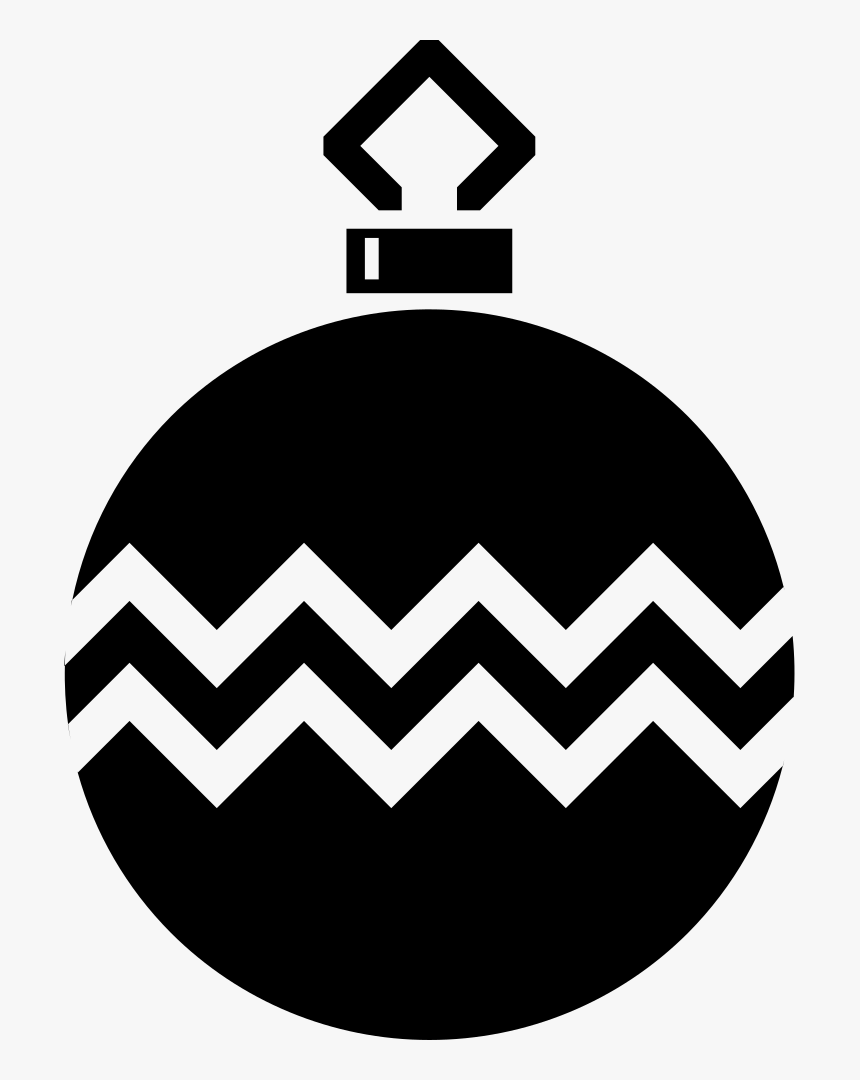 Simple Tree Bauble Silhouette - Simple Bauble, HD Png Download, Free Download