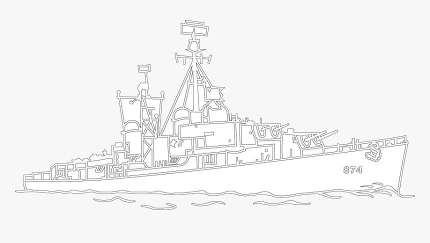 Transparent Destroyer Ship Clipart - Guided Missile Destroyer, HD Png Download, Free Download