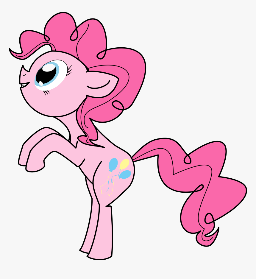 Mlp Mane 6 Pinkie Pie Hair Style Clipart - Cartoon, HD Png Download, Free Download