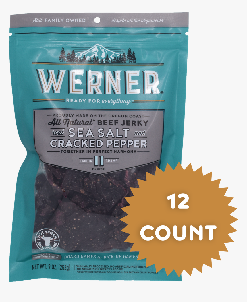 All Natural Sea Salt & Cracked Pepper Beef Jerky"
 - Chocolate, HD Png Download, Free Download