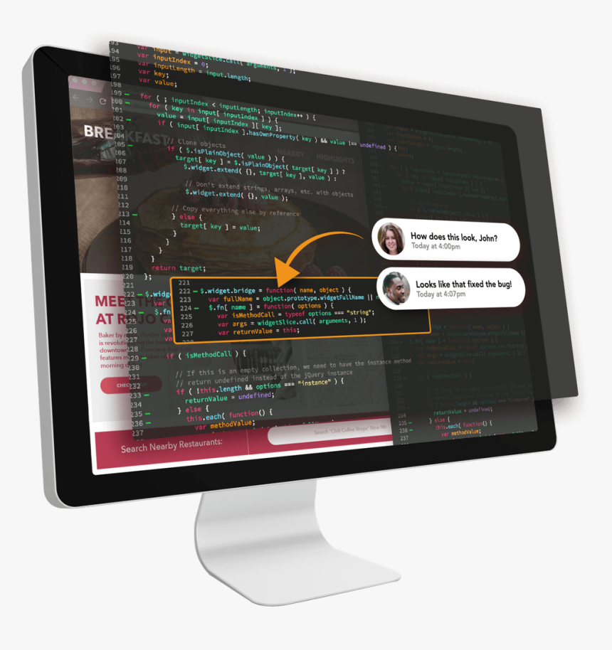 Code Review Tool - Computer Monitor, HD Png Download, Free Download