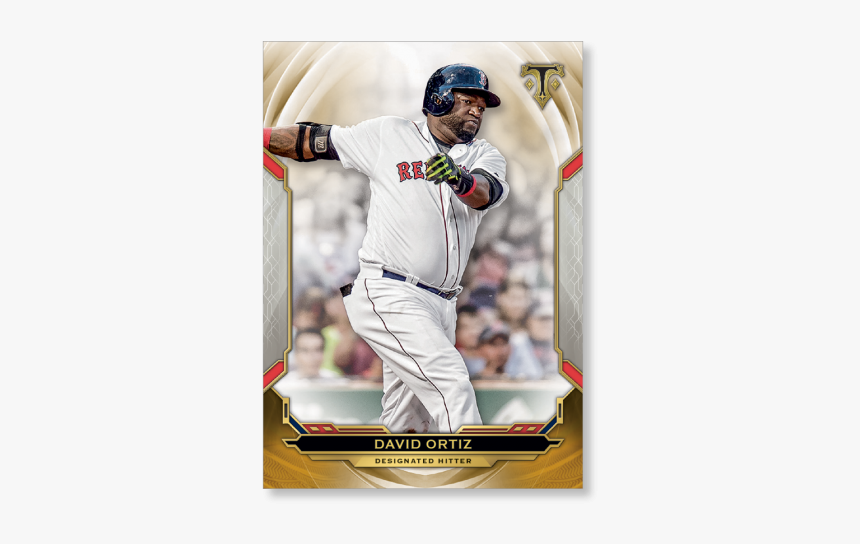 David Ortiz 2019 Triple Threads Base Card Poster Gold - Topps, HD Png Download, Free Download