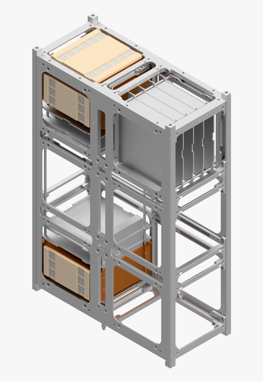 6u Cubesat Frame With Hypernova Series A Thrusters - Drawer, HD Png Download, Free Download