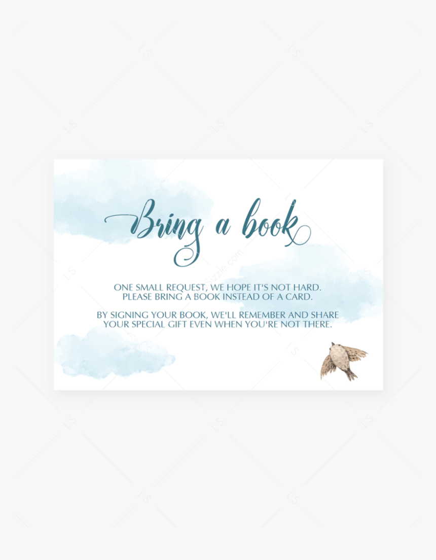 Cloud Baby Shower Printable By Littlesizzle - Calligraphy, HD Png Download, Free Download