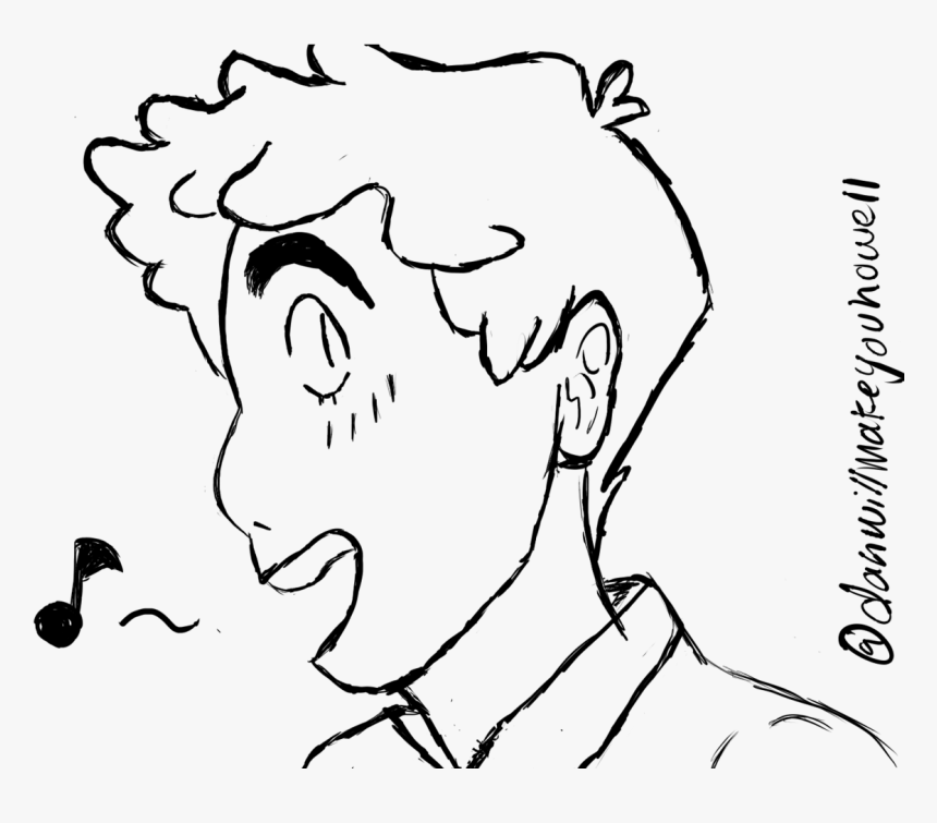 Dear Evan Hansen - Line Art, HD Png Download, Free Download