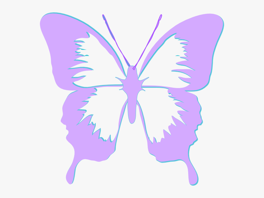 Purple And Pink Butterfly Clipart, HD Png Download, Free Download