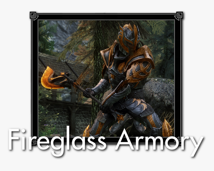 Fireglass Armory Special Edition - Glass Fire Armor Skyrim Mod, HD Png Download, Free Download
