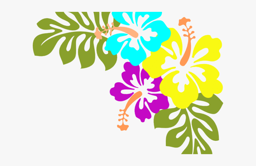 Library Clipart Borders - Tropical Flowers Clipart Png, Transparent Png, Free Download