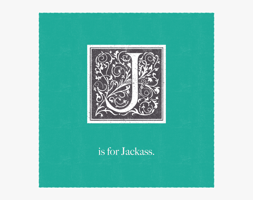 J Is For Jackass Illustration Humorous Illustration - Motif, HD Png Download, Free Download