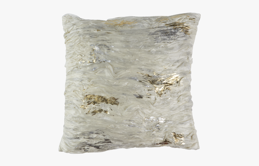 Callisto Pillow Silver & Gold Organza - Cushion, HD Png Download, Free Download