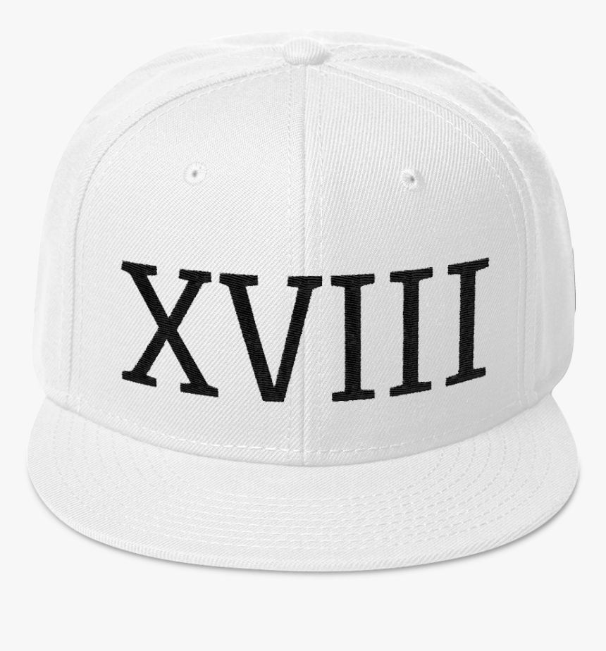 Image Of 18 Roman Numberal Snapback - Baseball Cap, HD Png Download, Free Download