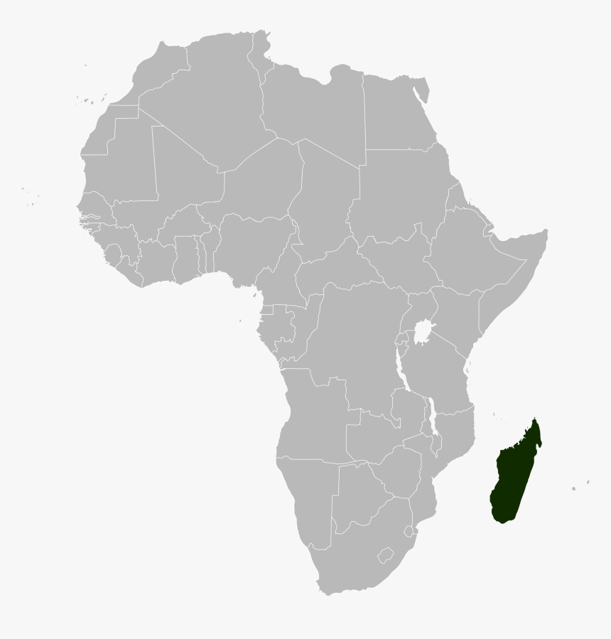 Africa And Madagascar Map, HD Png Download, Free Download